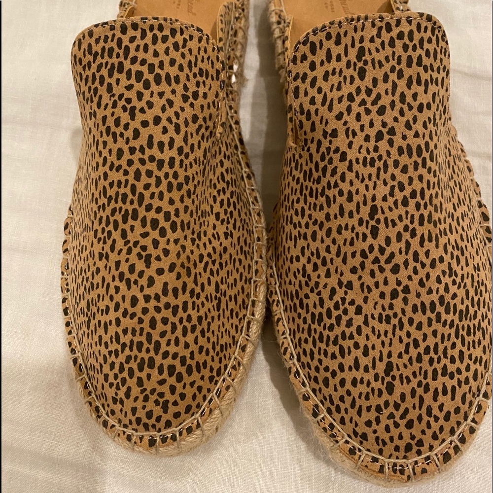 Animal print mules
